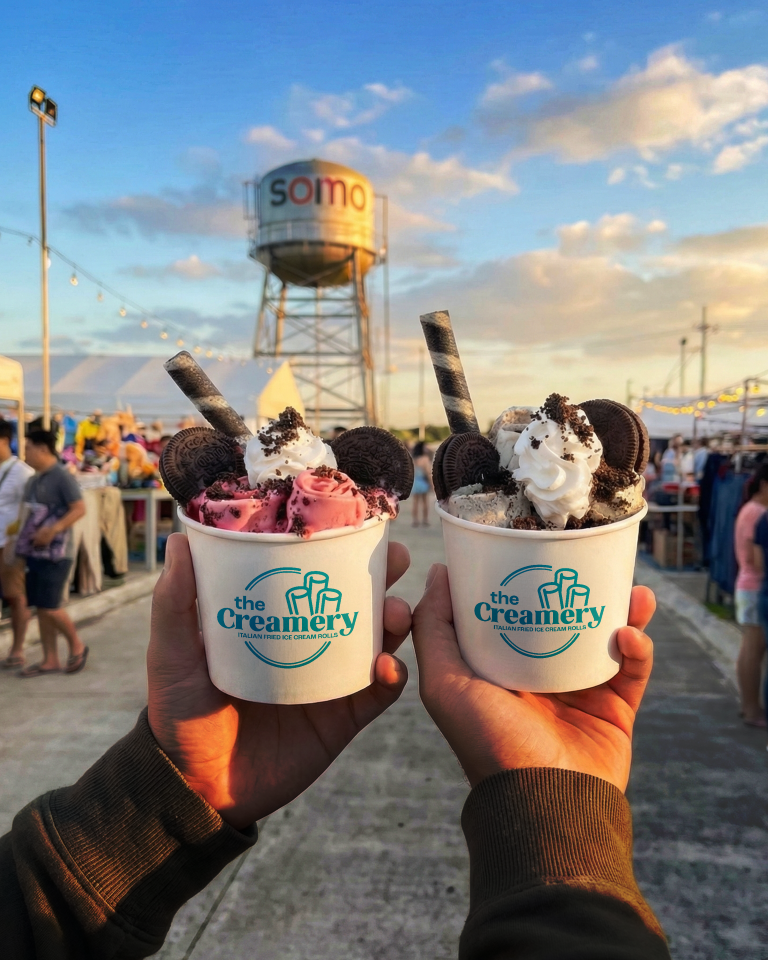 Handcrafted Italian Fried Ice Cream Rolls