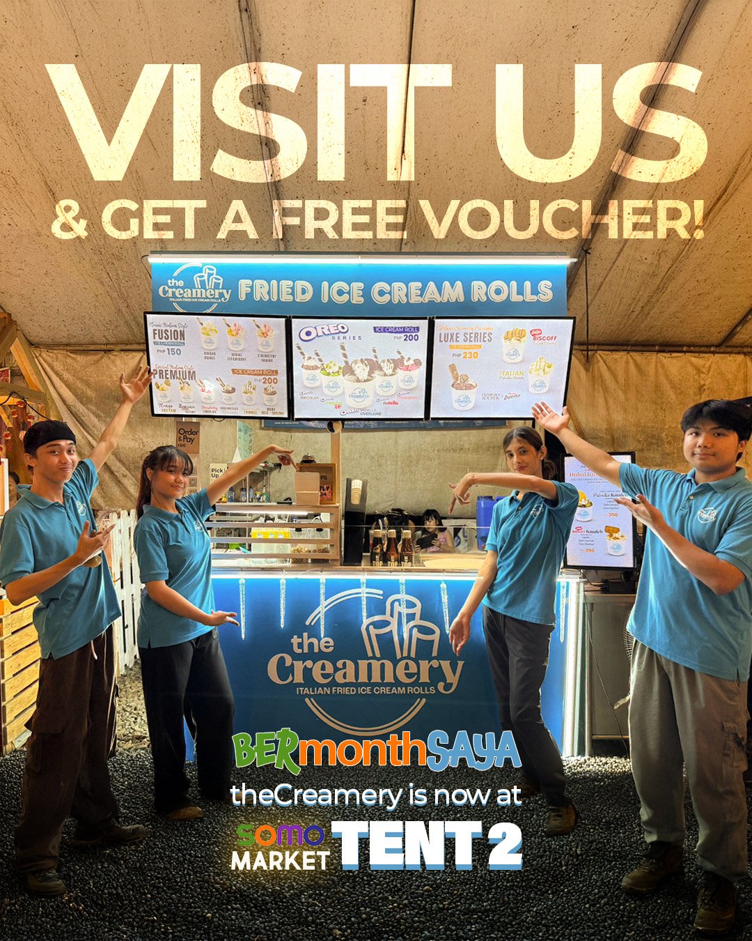 Premium Ice Cream Rolls Catering Service